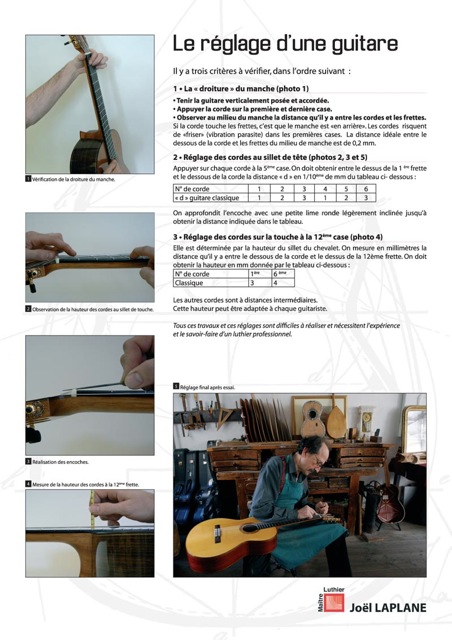 Stage réglage — panneaux pédagogiques