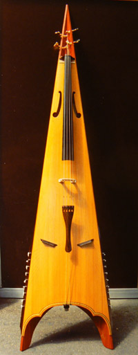 Violoncelle isocèle vue de face